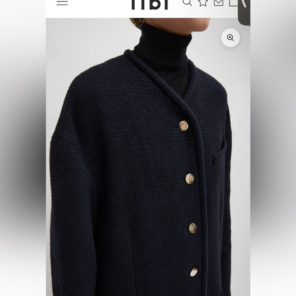 Tibi Majeur Boucle Cardigan Car Coat - Picture 5 of 12